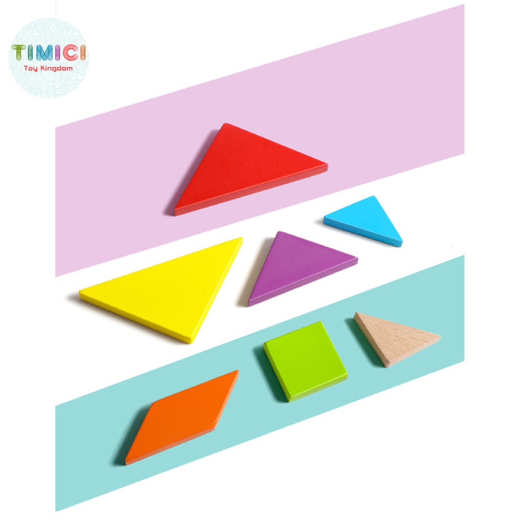 [GG013] Bộ ghép gỗ tam giác phát triển trí thông minh cho bé