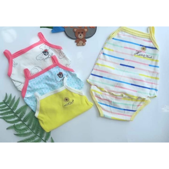 Bộ hai dây thun mát bé gái hotga dưới 12kg (chọn mẫu)