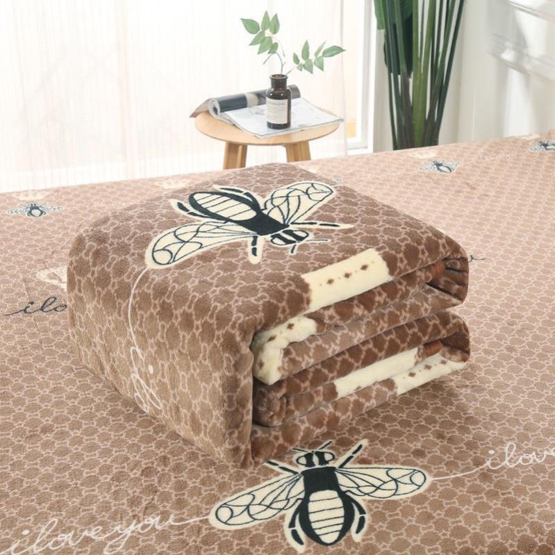 Chăn Thương Hiệu Kèm Hộp 2 Lớp Nhập Khẩu - Chăn Nhung Tuyết ành cho mùa hè