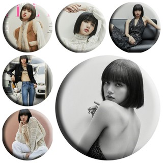 Huy hiệu IN HÌNH Lisa Blackpink idol thần tượng kpop xinh xắn tiện lợi