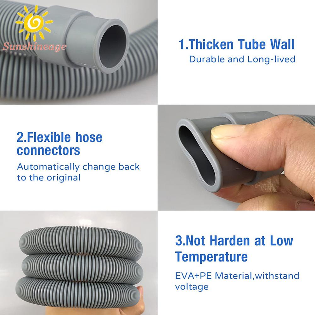 1 Pcs 4M Washing Machine Dishwasher Drain Waste Hose Extension Pipe High Quality