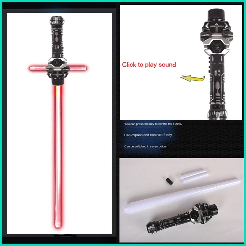 Thanh Kiếm Đồ Chơi Có Đèn Led Phát Sáng Màu Cầu Vồng