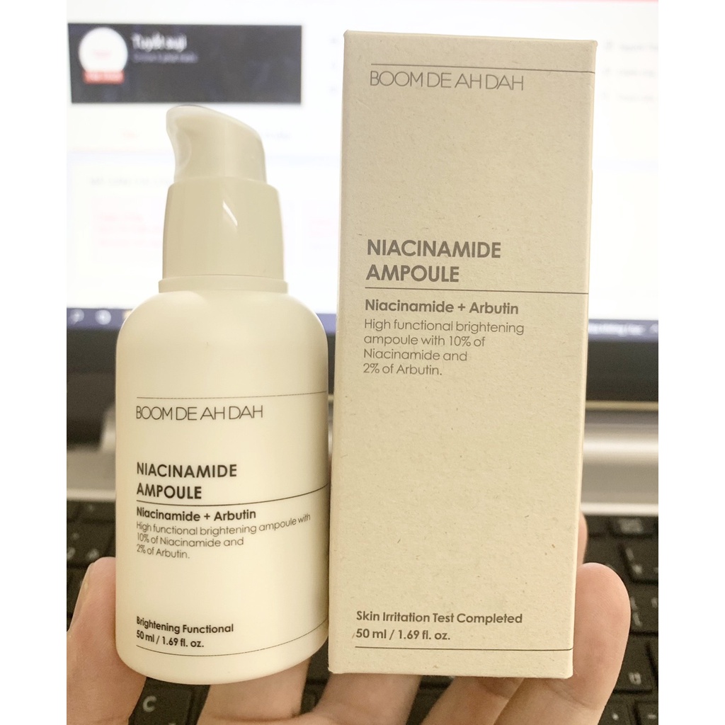 Tinh Chất Dưỡng Trắng Boom De Ah Dah Niacinamide 10% + Arbutin 2% Ampoule 50ml