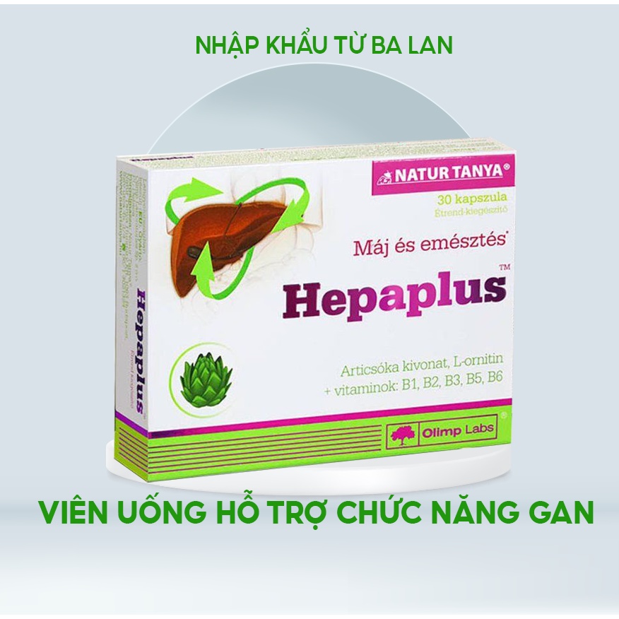 Viên uống hỗ trợ chức năng gan Hepaplus - OLIMP LABS xuất xứ Ba Lan Hộp 30 viên POLIPHARM