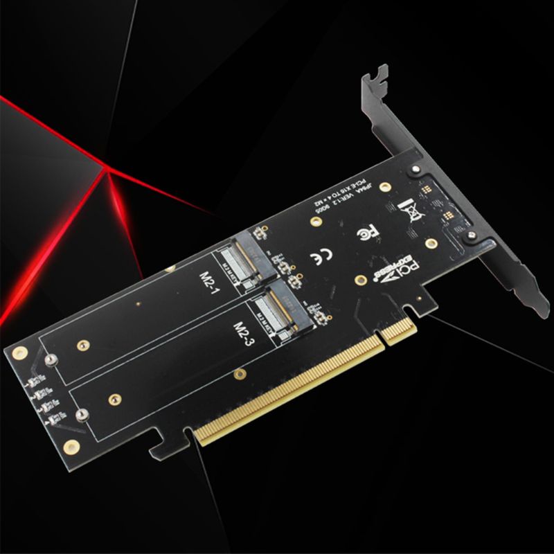Card Mở Rộng 4 Cổng PCIE X16 Sang M.2 NVME Cho RA