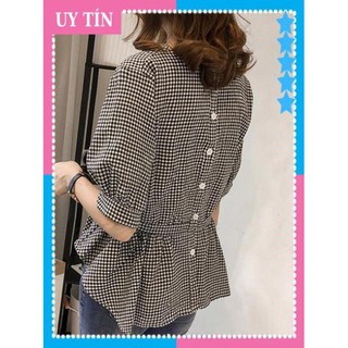 [ HÀNG CAO CẤP ] ÁO SỌC CỔ V TAY LỠ