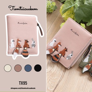 Ví ngắn Hàn Quốc đuôi sóc đáng yêu TX95
