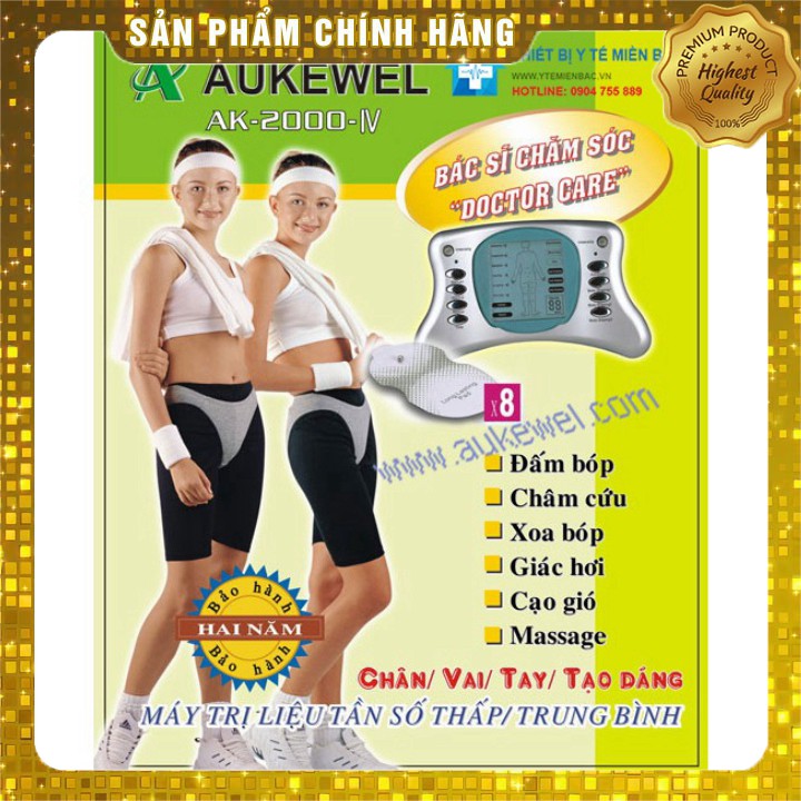 Máy điện xung Aukewel AK-2000-IV 8 miếng