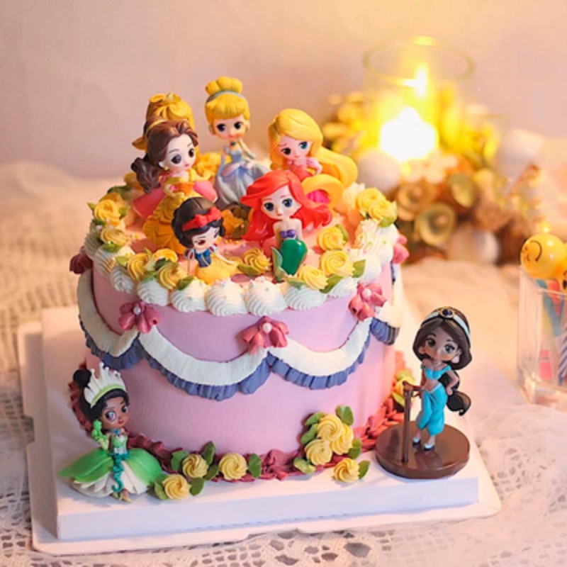 Phụ Kiện Trang Trí Bánh Kem Chủ Đề Công Chúa Disney