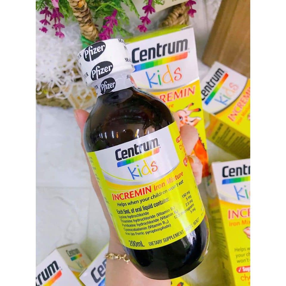 Siro Centrum Kids - Siro Ăn Ngon Giúp Bé Ăn Ngon, Tăng Sức Đề Kháng 200ml Úc - HÀNG CHÍNH HÃNG