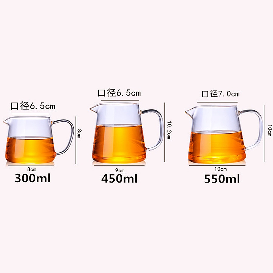 Bộ Ấm Trà Thủy Tinh Trong Suốt Chịu Nhiệt Dung Tích Lớn 300ML