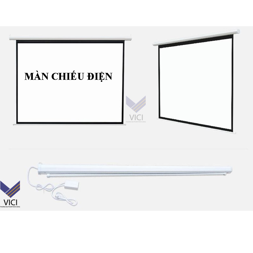 Màn chiếu điện 120inch - 2m13 x 2m13. Kết cấu phù hợp với các loại máy chiếu , vải màn chống mốc cao, bền bỉ