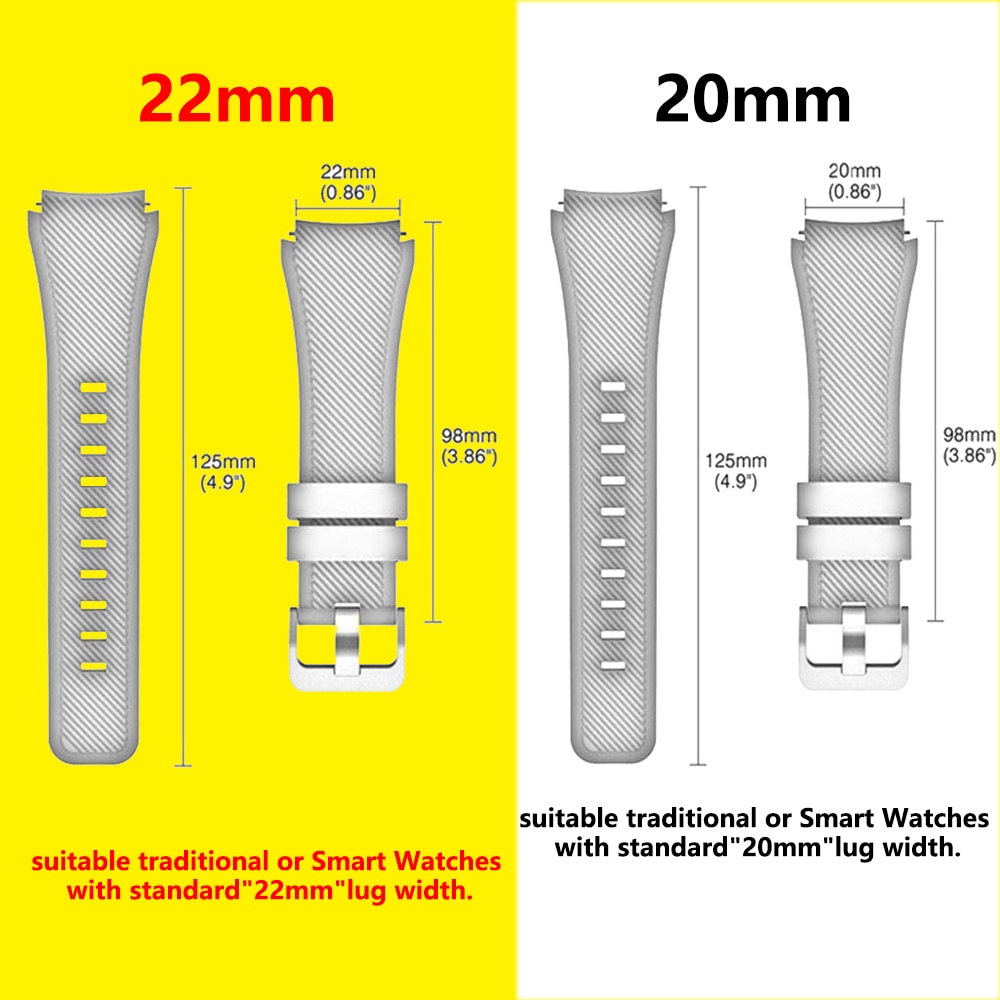 Dây Đeo 20 / 22mm Thay Thế Cho Đồng Hồ Thông Minh Samsung galaxy watch 3 46mm Gear S3 Frontier amazfit bip / active