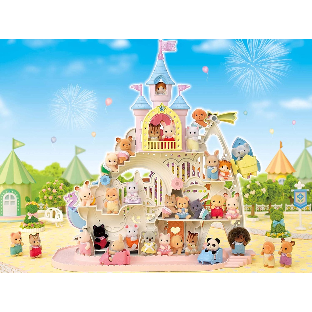 Sylvanian Families Lâu Đài Của Bé Ở Công Viên Giải Trí Amusement Park Baby Castle