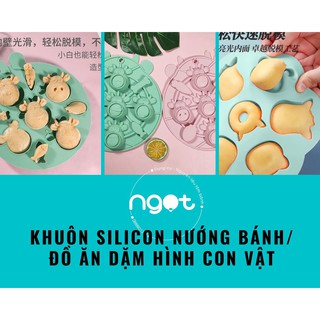 Khuôn silicon nướng bánh/đồ ăn dặm hình con vật