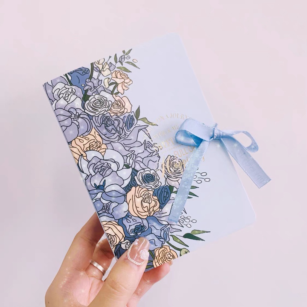 Hộp Đựng Quà Tặng thắt nơ họa tiết nổi dập ánh kim có thắt nơ kích thước 13x9x4,5cm