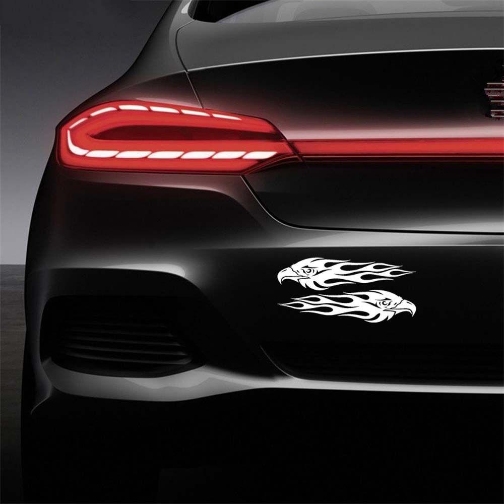 DARNELL Miếng Dán Trang Trí Xe Hơi Hình Ngọn Lửa Độc Đáo