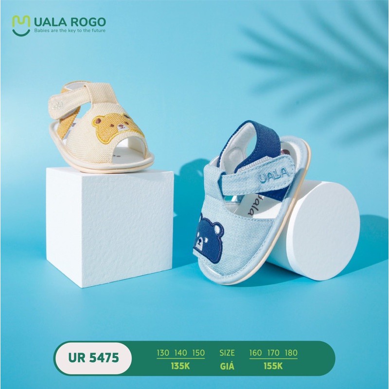 [UALAROGO] GIÀY TẬP ĐI/SANDAL TẬP ĐI MẶT CÚN CON UR5488/ HÌNH GẤU UR5475