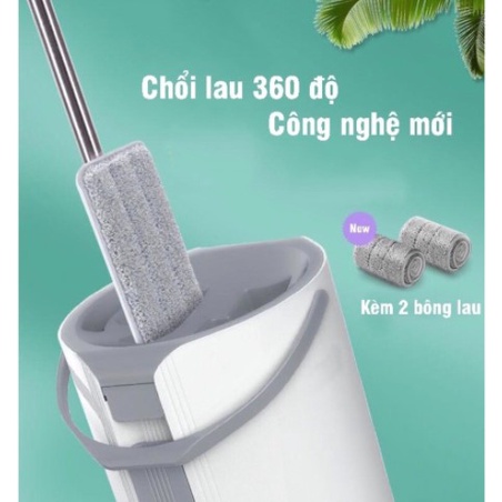 Bộ lau nhà hai ngăn tự vắt đa năng Megahome cao cấp anhduonghomekit