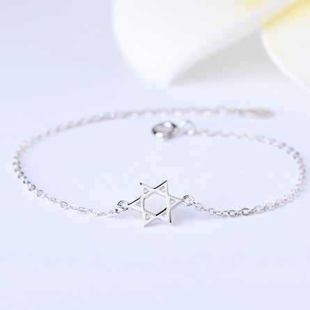 Lắc chân nữ xi bạc ngôi sao may mắn 6 cánh dễ thương style hàn quốc - lucky star | BigBuy360 - bigbuy360.vn