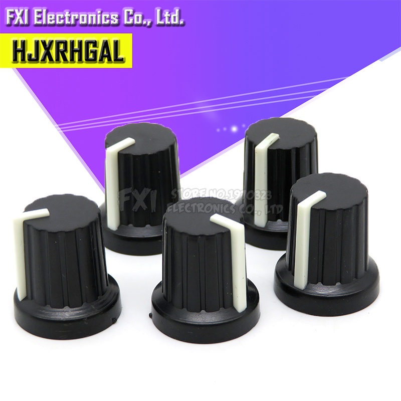 Set 10 Núm Vặn Chiết Áp 6mm wh148 Chuyên Dụng