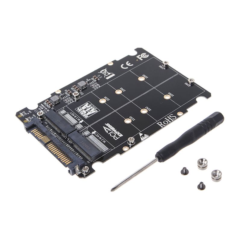 Adapter Chuyển Đổi 2 Trong 1 M 2 NVMe Cho Key-B - M - NGFF SSD Sang PCI-E M 2 SSD Sang U 2