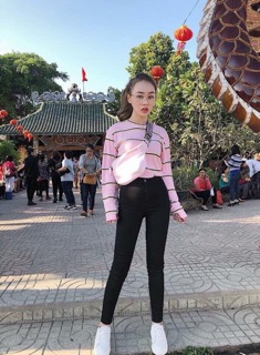 Combo Áo thun + Leggig nút cài