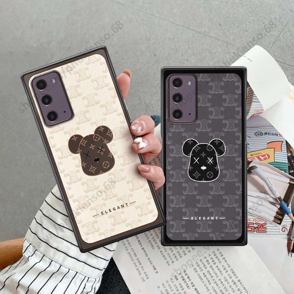 Ốp lưng điện thoại Samsung Note 20 elegant, gấu be@rbrick cao cấp, vỏ ốp rẻ đẹp