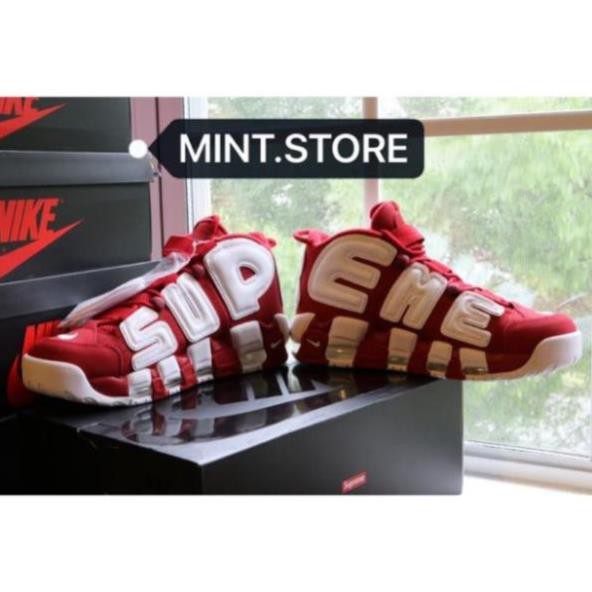 [FreeShip] [Xả Giá Sốc]. ( SALE SỐC - Video ) Giày Sneaker Uptempo Supreme Red uy tín : -