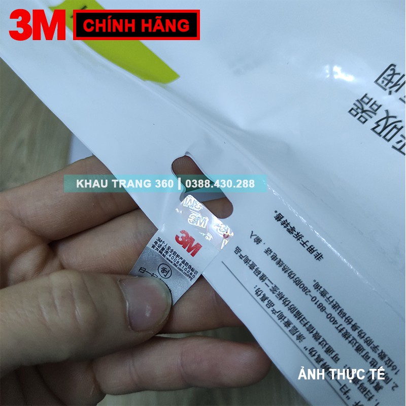 (1 Chiếc) Khẩu Trang 3M 9001 [Chính Hãng], Khẩu Trang Chống Bụi Mịn PM 0.3, PM 2.5, Vi Khuẩn.