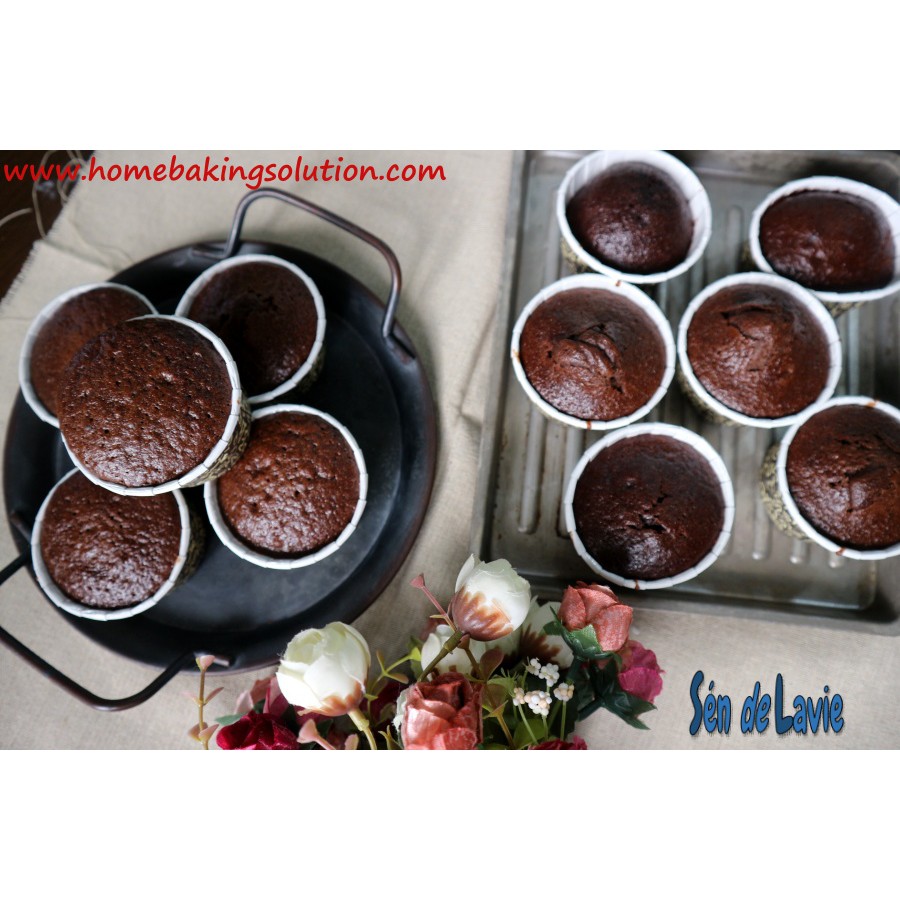 Set làm bánh sinh nhật - gồm: Bánh kem sinh nhật sô cô la, Cupcake sô cô la và Cupcake dinh dưỡng - Sén de Lavie