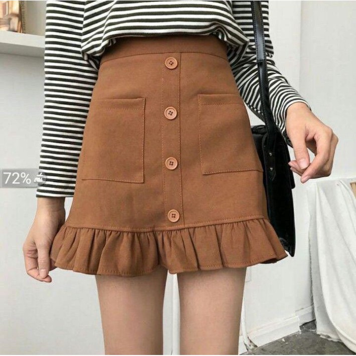 122B1 Chân váy kaki đuôi cá, vải kaki dày đẹp mê, đủ size S M L