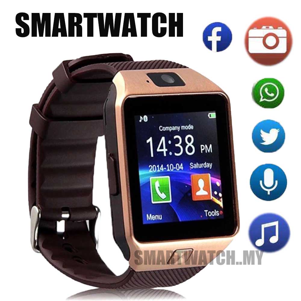 Đồng Hồ Thông Minh DZ09 Kết Nối Bluetooth Có Camera 2G SIM TF Cho Android IPhone Samsung