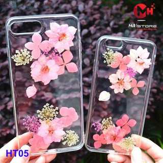 Ốp lưng hoa thật ép khô dành cho Iphone HT05