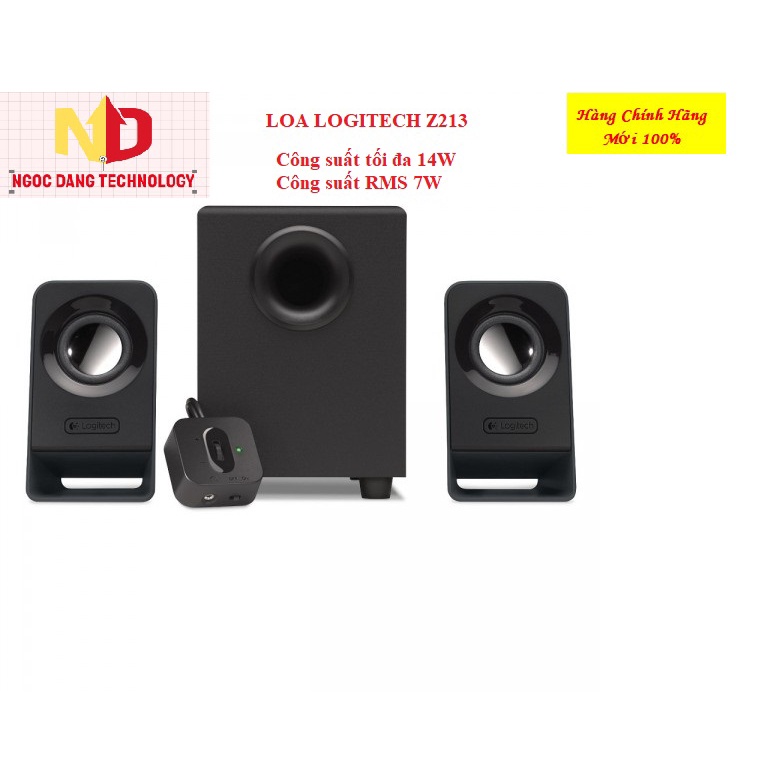 Loa vi tính cao cấp 2.1 LOGITECH Z213-Loa siêu trầm
