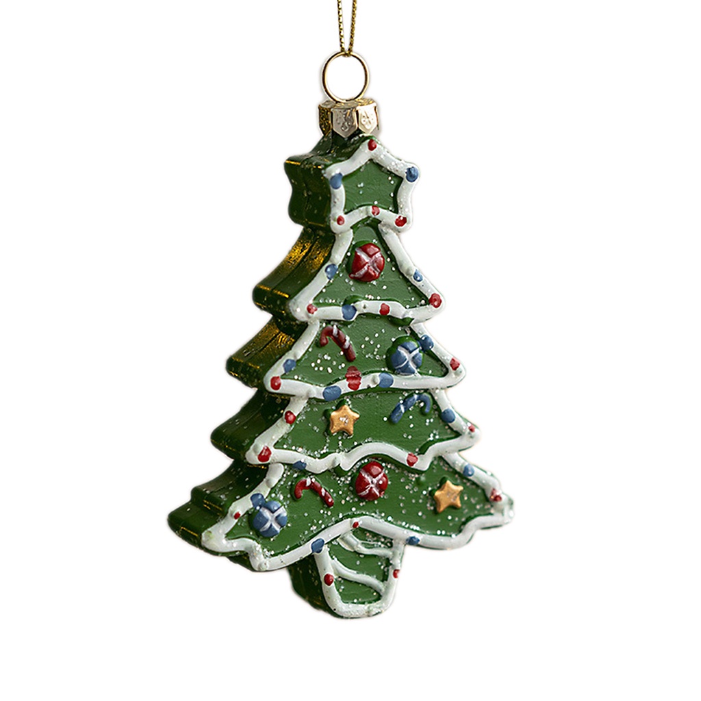 Ngôi nhà treo trang trí cây thông Noel dễ thương