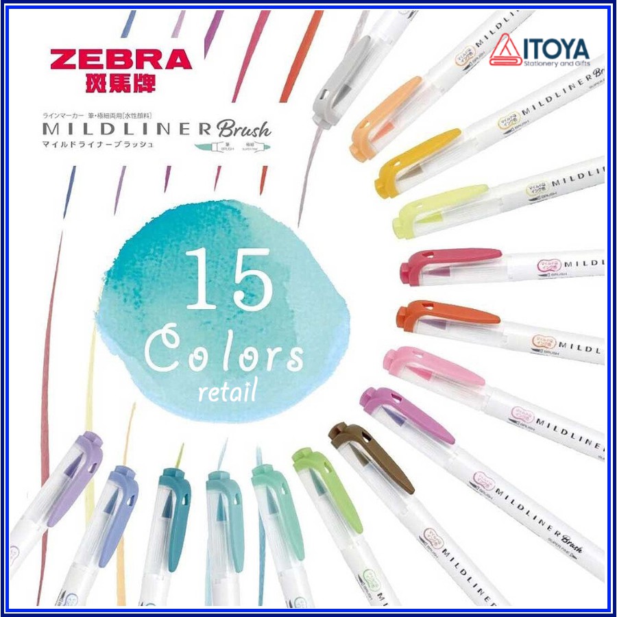 Bút Zebra Mildliner Highlighter Brush