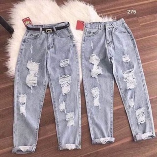 Quần jean nữ ống rộng tặng son khi mua 2 sản phẩm