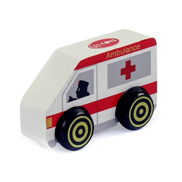 Mô hình Xe cứu hỏa, cứu thương, Mercedes, buýt, cảnh sát, taxi Đồ chơi gỗ Winwintoys