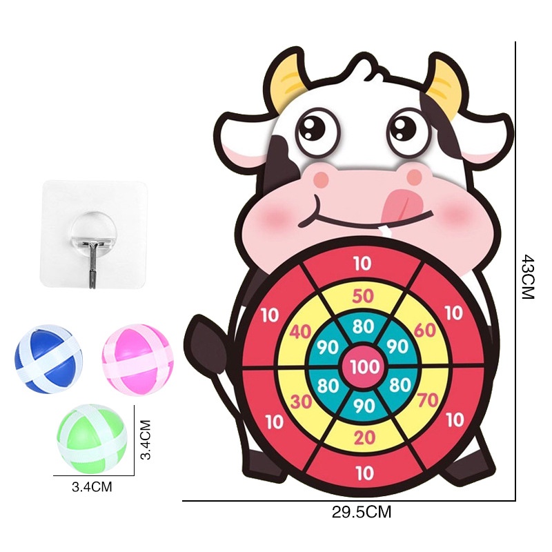 Bảng đồ chơi ném bóng JOLLYBABY thiết kế hình động vật hoạt hình dạy học cho bé thích hợp làm quà tặng