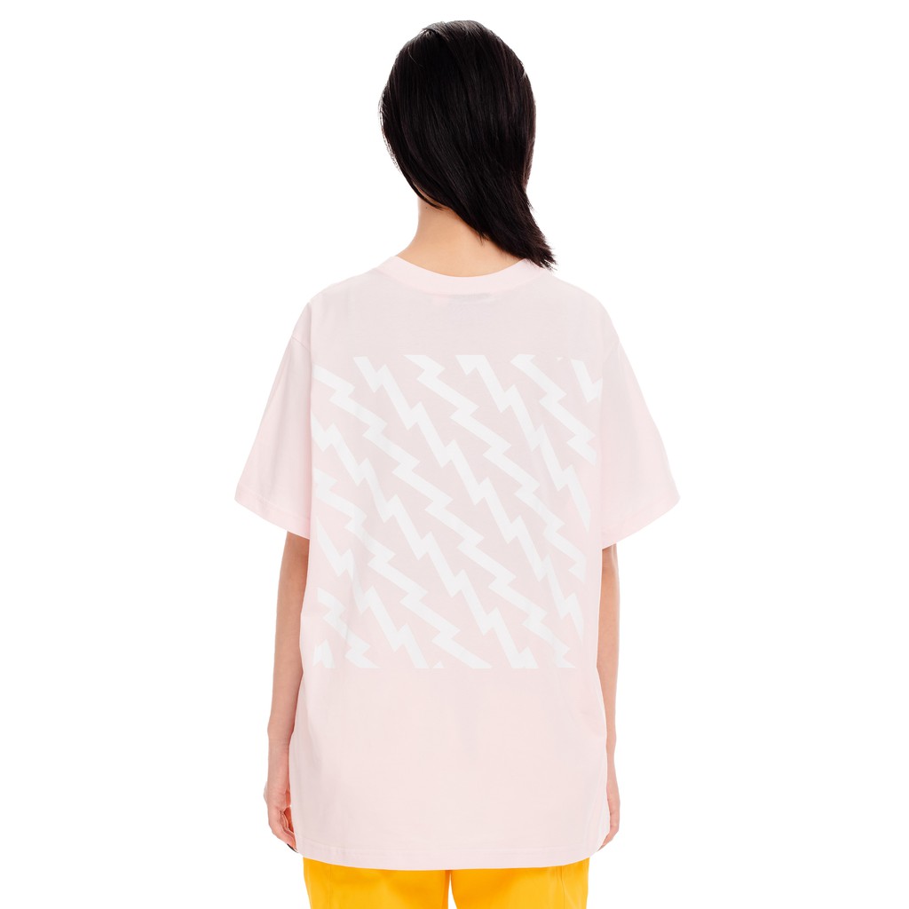 5THEWAY® /ZIGZAG/ SQUARE TEE™ in PINK DOGWOOD aka Áo Thun Tay Ngắn Hồng