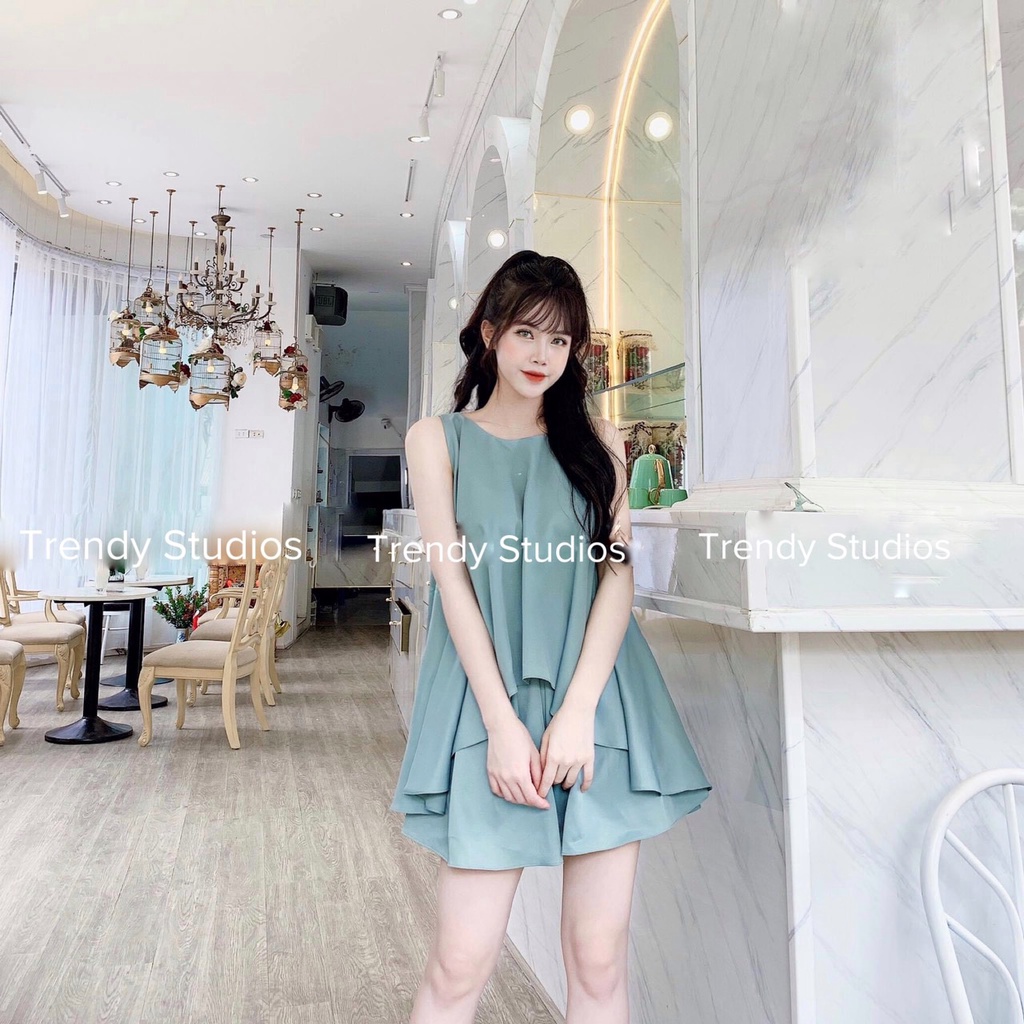 Bộ ngủ sát nách baby dáng xòe chất lụa mềm mại cao cấp (B07)