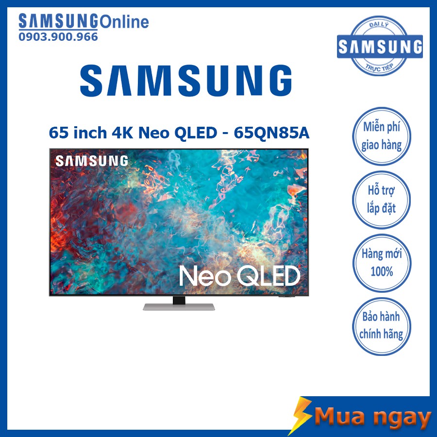 Smart TV Samsung 4K Neo QLED 65 inch QA65QN85A Mới 2021 - Bảo hành 2 năm chính hãng
