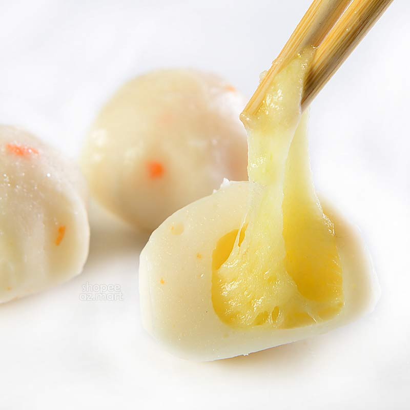 Hải Sản Cá Viên Nhân Phô Mai Mozzarella Viên Thả Lẩu CB Malaysia