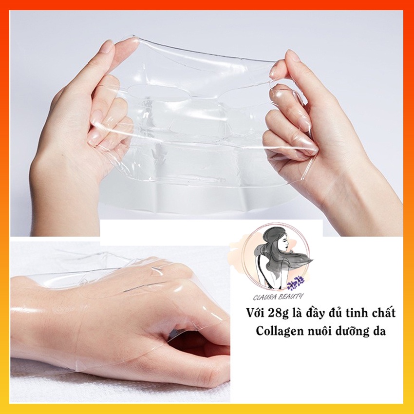[CHÍNH HÃNG] Mặt Nạ Thuỷ Tinh Dạng Thạch Collagen 24K BIOAQUA Trong Suốt , Mặt Nạ Cấp Ẩm, Trẻ Hoá Da,CLAURA BEAUTY