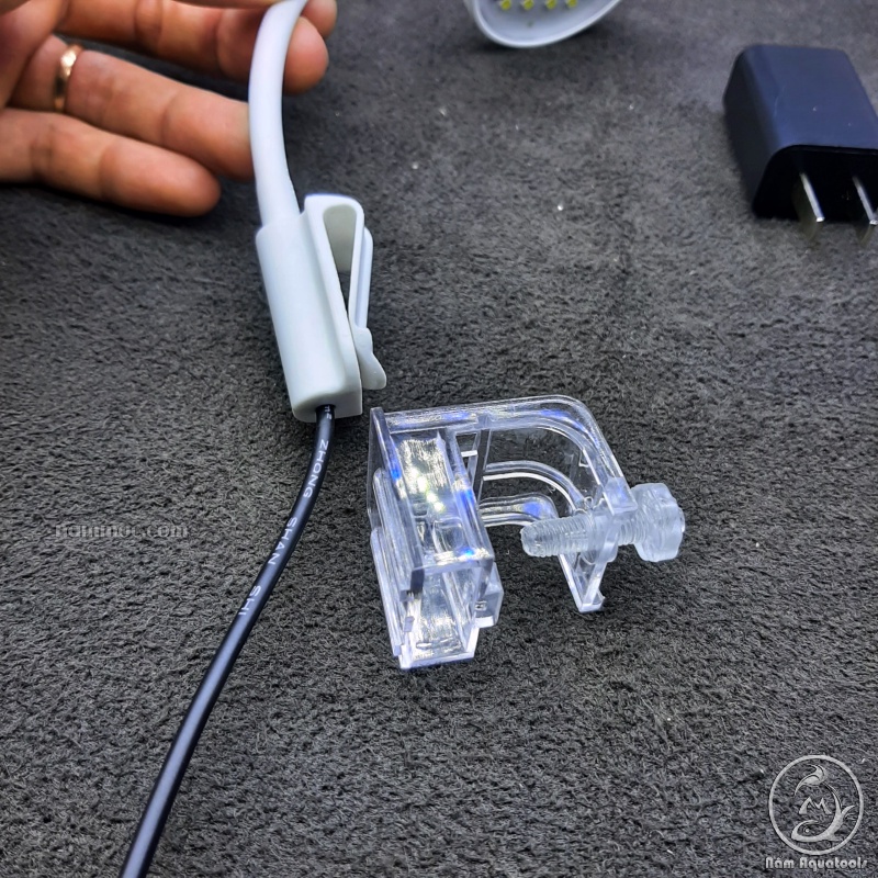 Đèn LED Mini Clip Lamp JY-25 || Led Kẹp Dùng Cho Bể Cá Mini 25cm, Chậu Cá Tròn Để Bàn