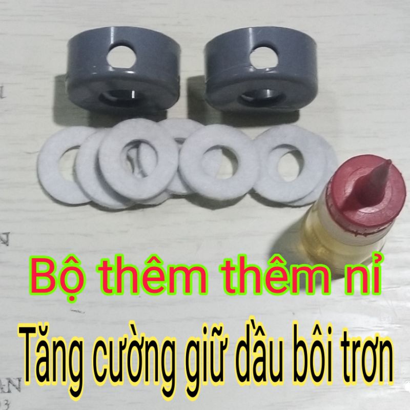 Bộ nắp chụp giữ nỉ ( 2 nắp chụp + 8 miếng nỉ ), tăng cường bôi trơn, kéo dài thời gian sử dụng, và thời gian bảo dưỡng
