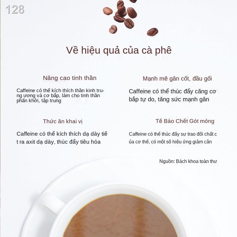 ICà phê rang than đặc sản miền Nam Hải Nam 340g cà phê hòa tan espresso ba trong một bột pha cà phê đêm khuya