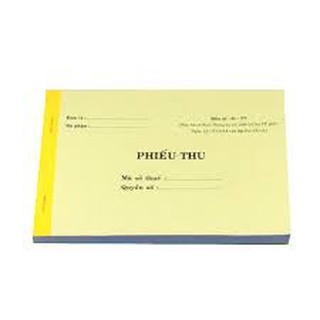 Phiếu thu 3 liên - 99 tờ kt(13*19cm) (cuốn)