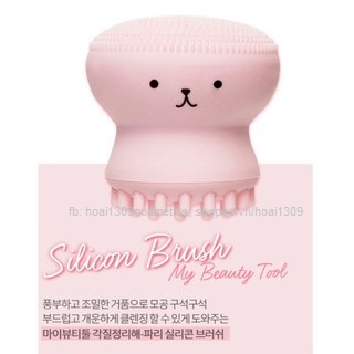 Cọ Rửa Mặt Bạch Tuộc Etude House My Beauty Tool Exfoliating Jellyfish Silicon Brush, kèm bill web